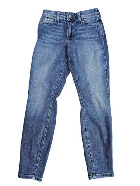 FRAN DENIM Skinny Jeans Womens 27 Blue Med Wash Mid Rise Stretch Denim